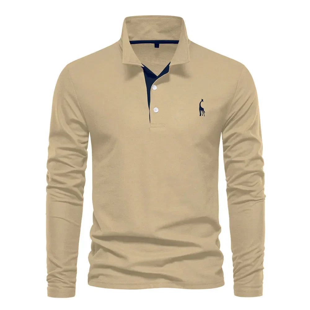 Laluna® | Long-Sleeve Polo Shirt