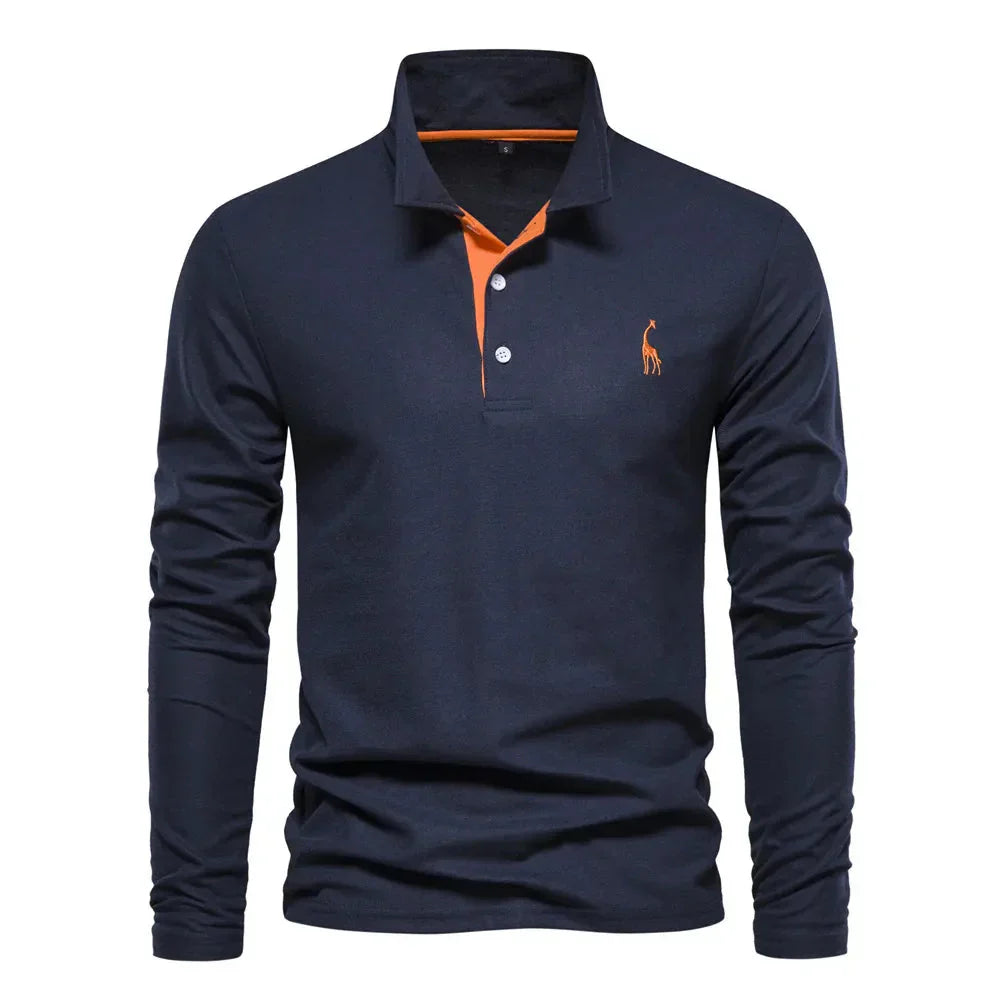 Laluna® | Long-Sleeve Polo Shirt