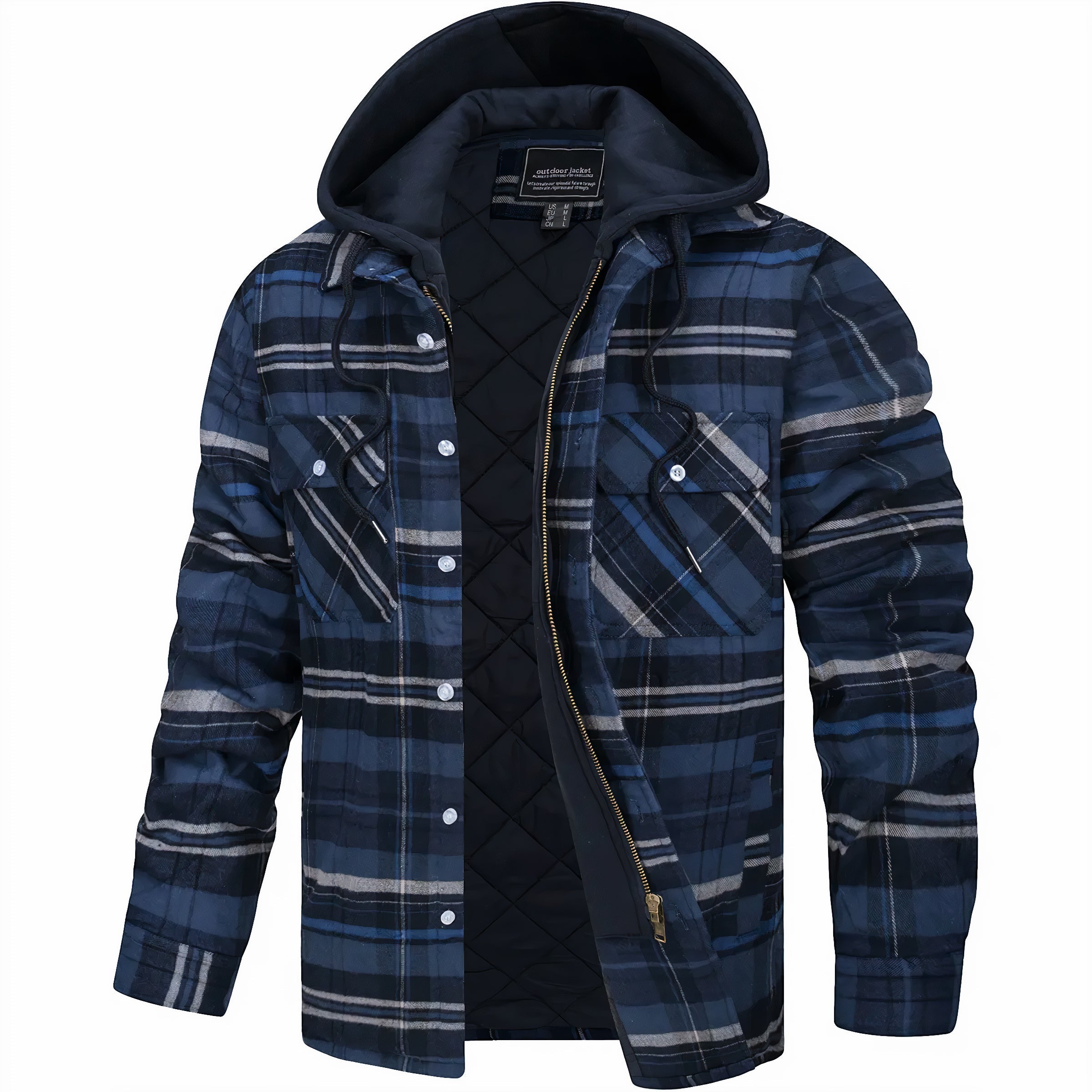 Laluna® | Checked Jacket with Zipper